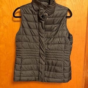 Tommy Hilfiger Black Quilted Sleeveless Puffer Vest with Logo